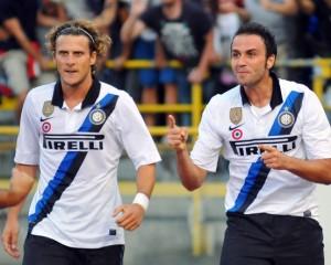 Bologna-Inter 2011-12 Pazzini e Forlan