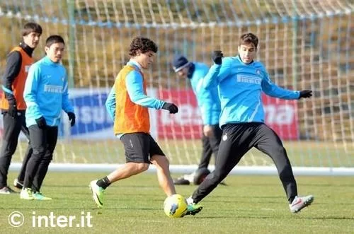 Verso Lecce-Inter: Coutinho e Nagatomo in gruppo, seduta specifica per Lucio e Pazzini