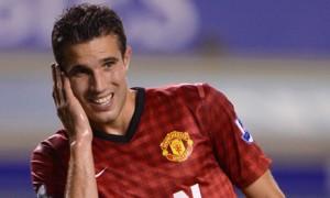 Robin van Persie in action for Manchester United
