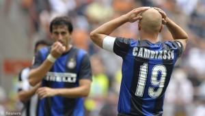 Cambiasso delusione Inter-Siena 0-2