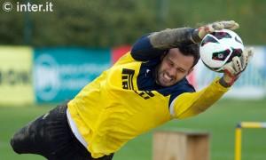 Handanovic Inter allenamento