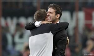 Abbraccio Stramaccioni Cassano