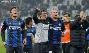 Juventus-Inter, Cambiasso Milito Zanetti