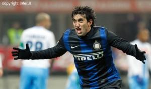 Milito gol esultanza Inter-Napoli