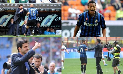 Inter-Genoa 5-4 esordio Guarin e Strama (01.04.12)