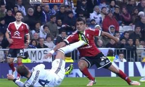 Real-Celta red card