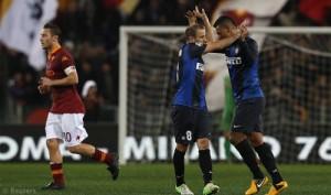 Roma-Inter 1-1 Palacio Guarin Totti