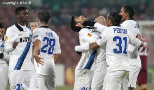 Esultanza gol Benassi Cluj-Inter