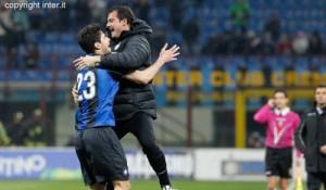 Stankovic Ranocchia abbraccio