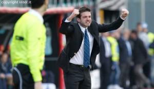 Stramaccioni Catania-Inter esultanza