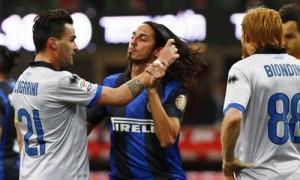 Cigarini Schelotto rissa Inter-Atalanta