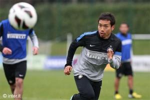 Nagatomo allenamento Inter