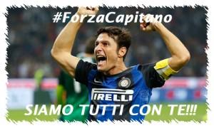 Zanetti messaggio Forza Capitano!!!