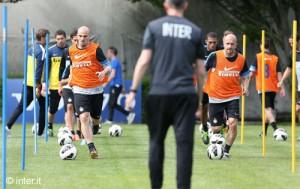 Inter allenamento Stramaccioni assente