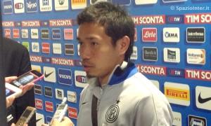 Inter vs Udinese Nagatomo mixed zone