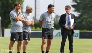 Inter rosa di Mazzarri e staff