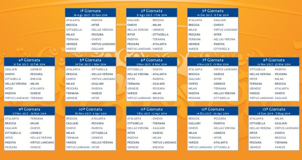 Calendario Primavera 2013-14