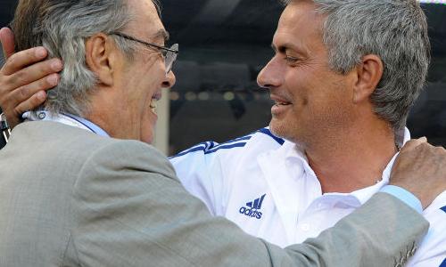 Moratti Mourinho abbraccio Usa 03