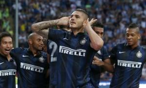 Mauro Icardi esultanza Inter-Juventus