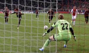 Ajax-Milan rigore Balotelli