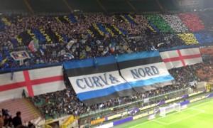 Curva Nord coreografia Inter-Roma