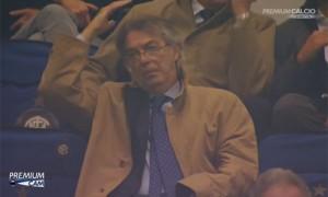 Moratti tribuna insulto Ranocchia