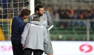 Samir Handanovic contusione Atalanta-Inter