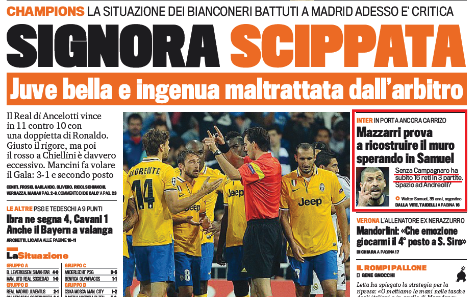 errore gazzetta