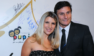 Paula e Javier Zanetti Fundacion Pupi