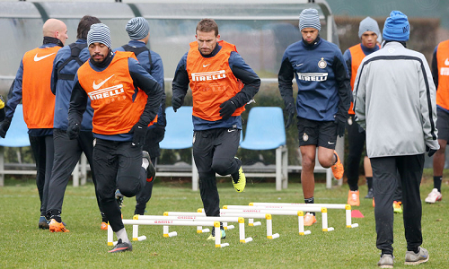 Allenamento Inter ritorno sudamericani 09