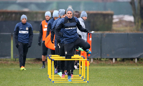 Zanetti allenamento