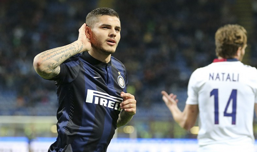 Mauro Icardi Inter-Bologna esultanza