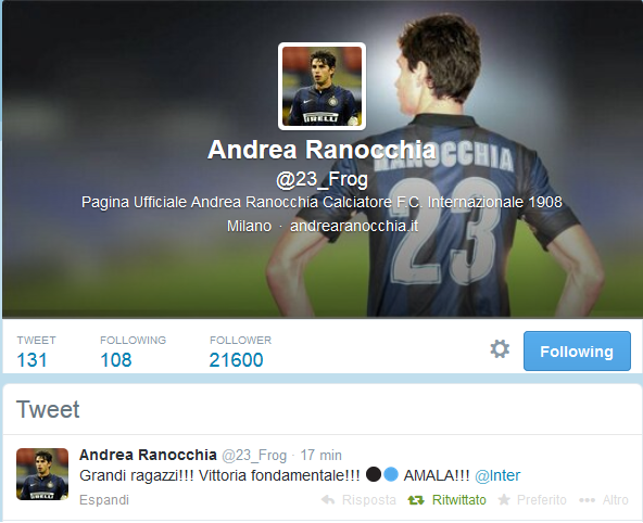 Ranocchia Twitter