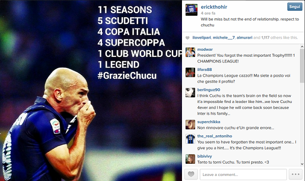 Instagram Thohir eroi Triplete 03 Cambiasso