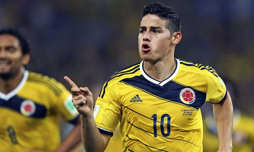 Inter James Rodriguez Colombia-Uruguay