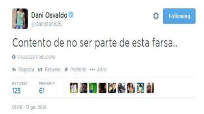 Osvaldo tweet Brasile-Croazia