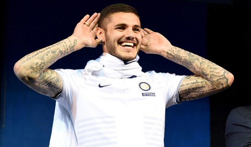 Mauro Icardi Inter presentazione squadra Pinzolo