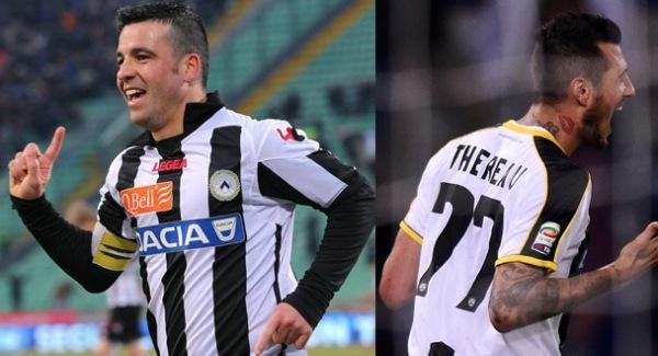 Udinese -Di Natale 6 reti -Thereau 3 reti. Tot. 9 reti