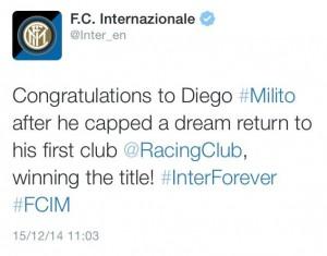 tweet su milito