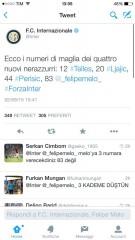 tweet numeri inter