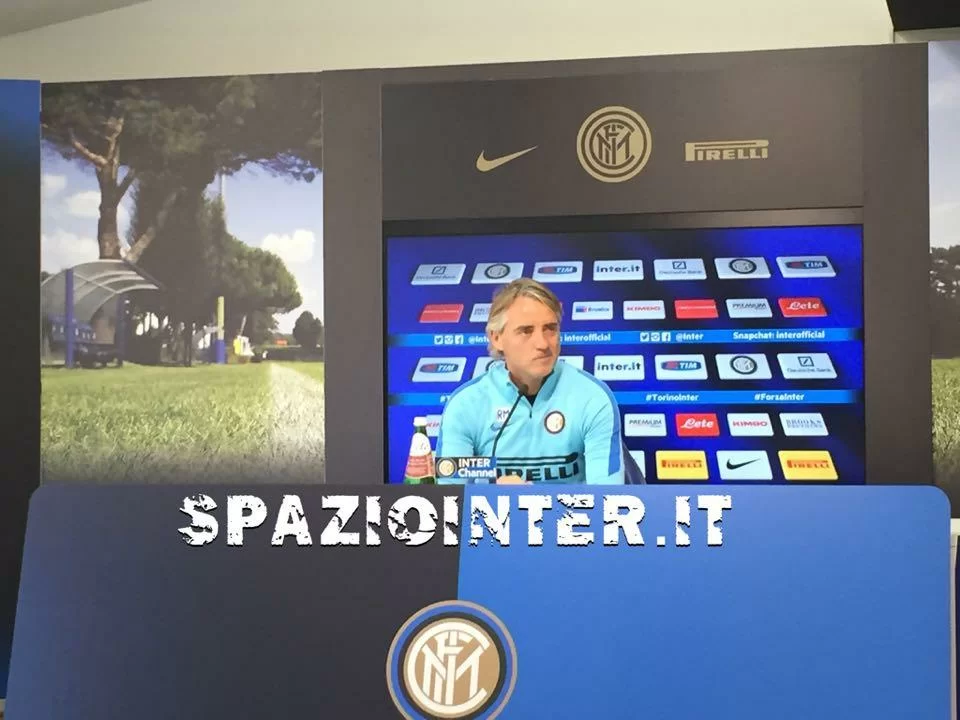 Mancini: “Nessun messaggio a Icardi, con la Roma solo scelta tecnica. Medel è recuperato, su Kondo e Pirlo…”