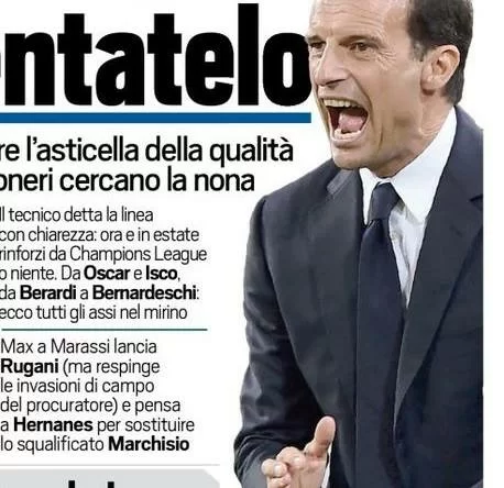 RASSEGNA STAMPA – TS: Accontentatelo. Il diktat di Allegri: solo top player