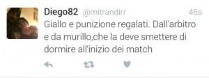 Ammonizione Murillo 2