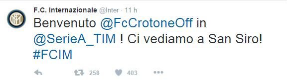 tweet crotone