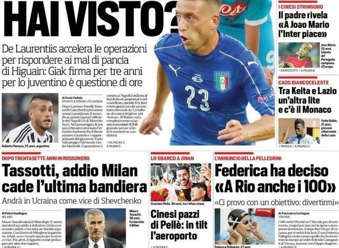 RASSEGNA STAMPA – CdS: “Il padre rivela: “A Joao Mario l’Inter piace” “
