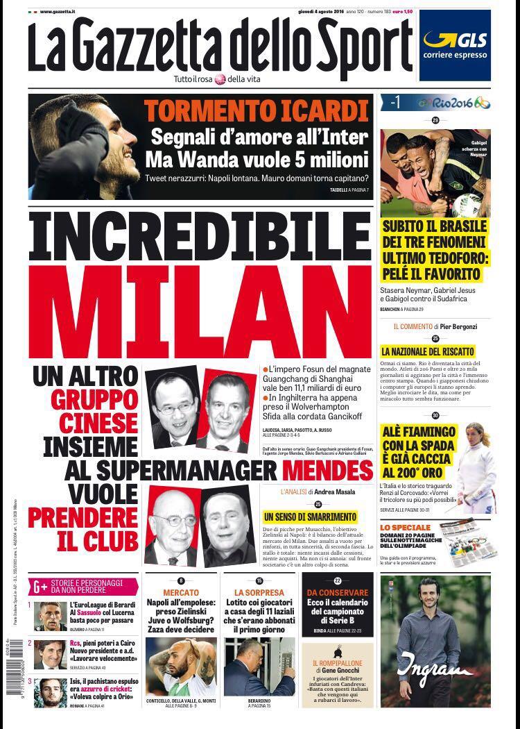 gazzetta milan incredibile