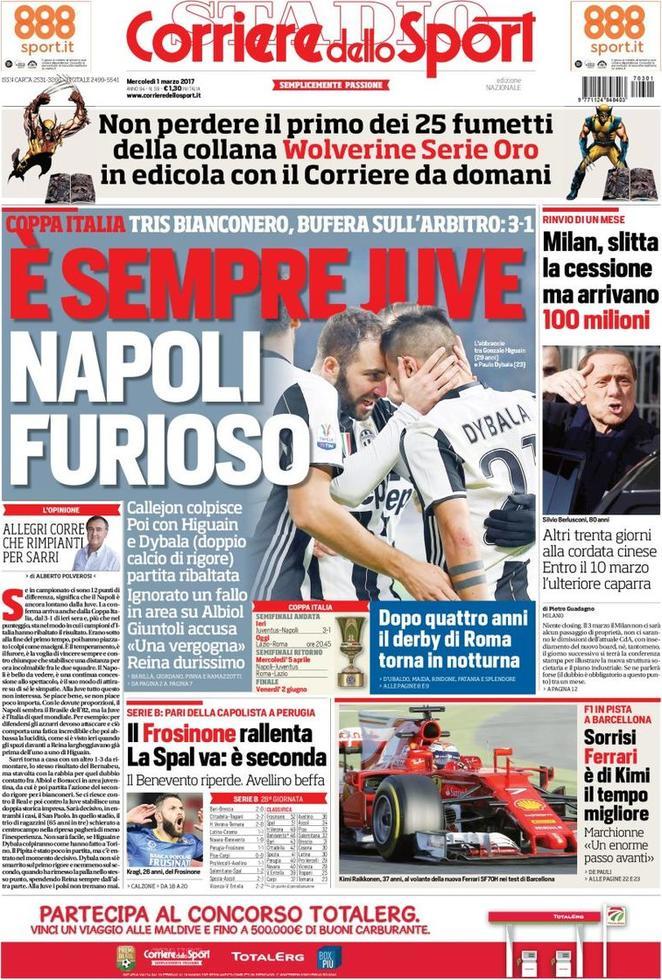 rassegna stampa corriere dello sport