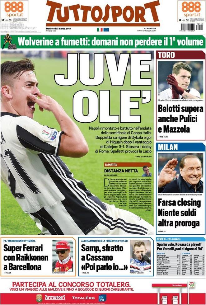 rassegna stampa tuttosport