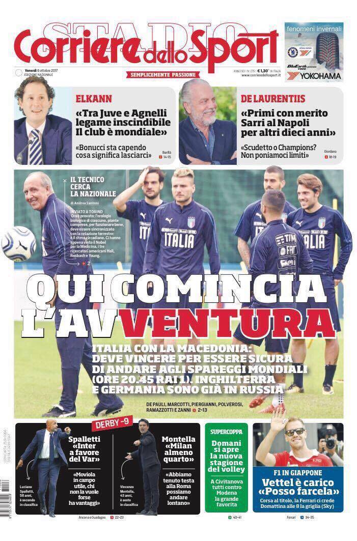 rassegna stampa corriere dello sport