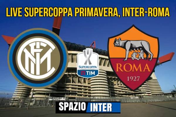 RILEGGI LIVE Inter – Roma, Supercoppa Italiana (2 – 1, Colidio, Marcucci, Colidio), è finita!!! I nerazzurri si aggiudicano la prima Supercoppa della loro storia!